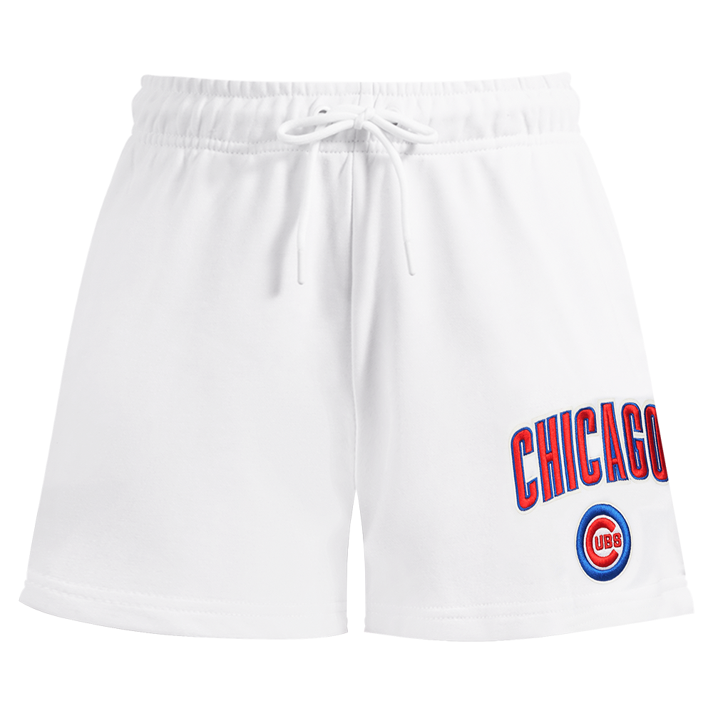 MLB CHICAGO CUBS CLASSIC SHORT EN MOLLETON POUR FEMME (BLANC)