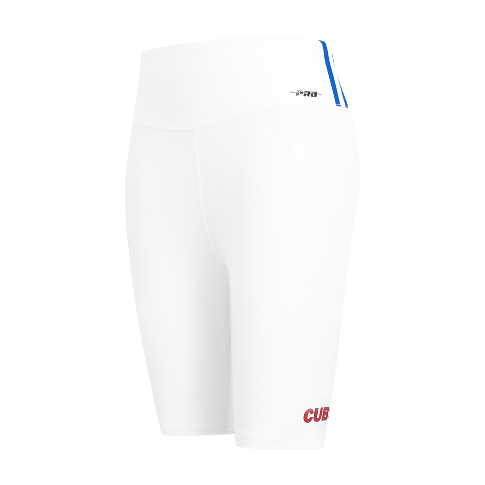 MLB CHICAGO CUBS CLASSIC WOMEN'S COTTON BIKE SHORT (WHITE)