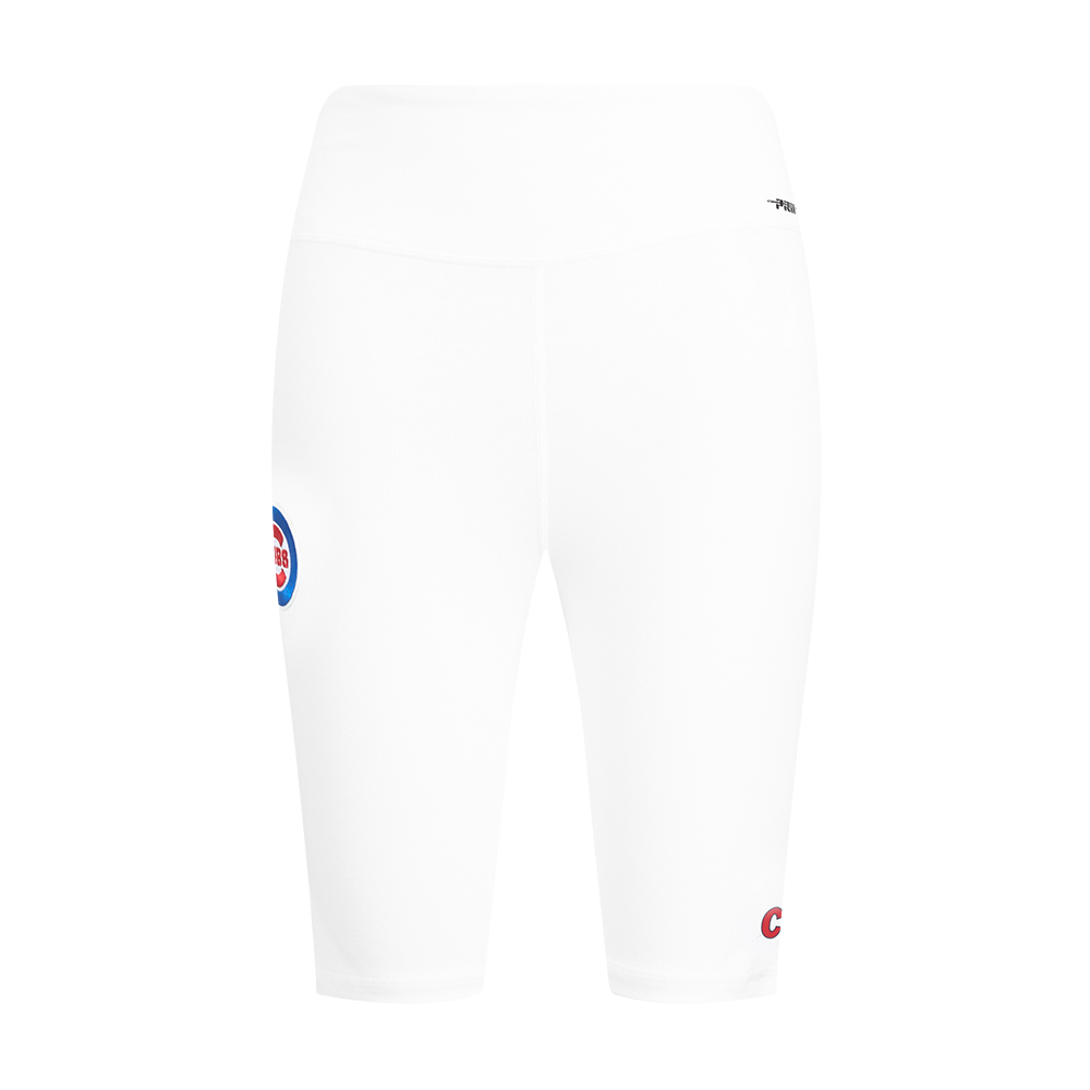 MLB CHICAGO CUBS CLASSIC WOMEN'S COTTON BIKE SHORT (WHITE)