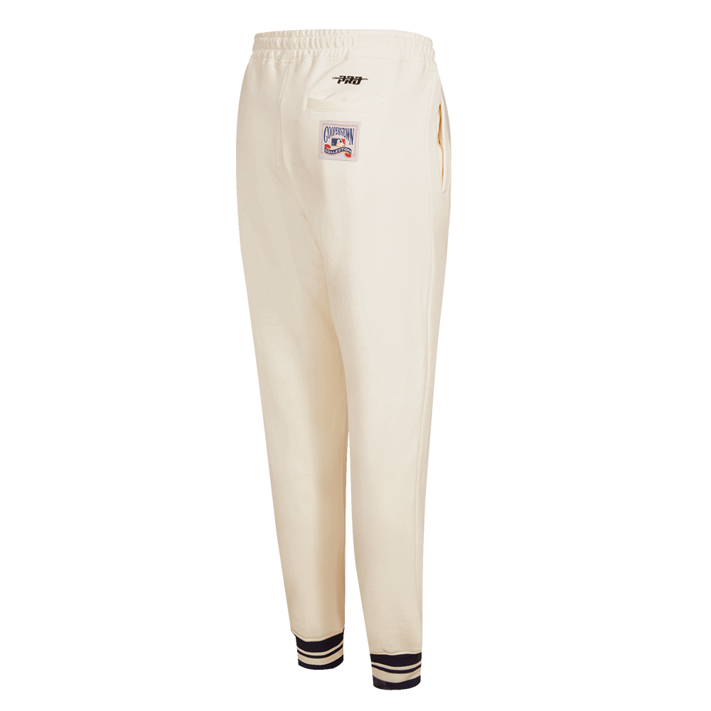 MLB CHICAGO CUBS RETRO CLASSIC PANTALON OUATÉ CÔTELÉ POUR FEMME (COQUILLE D'ŒUF/MARINE MINUIT)