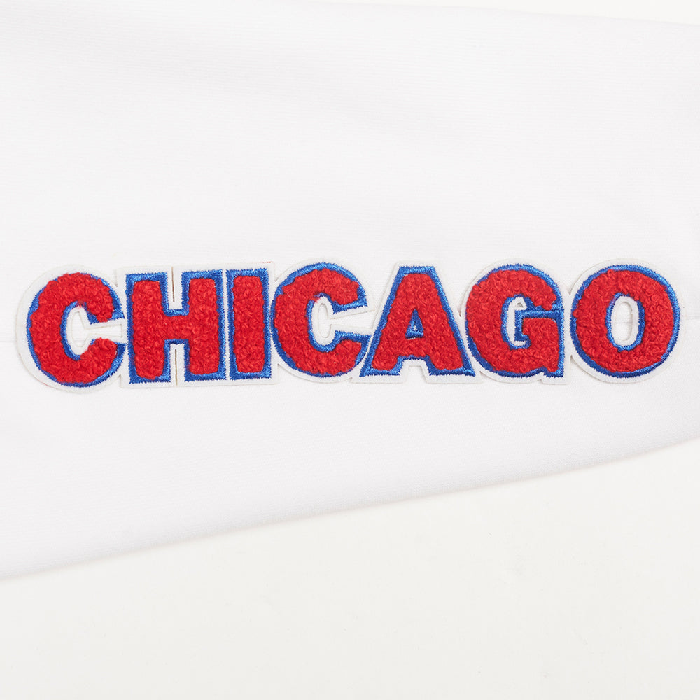 MLB CHICAGO CUBS CLASSIC PANTALON OUATÉ EN MOLLETON POUR FEMME (BLANC)