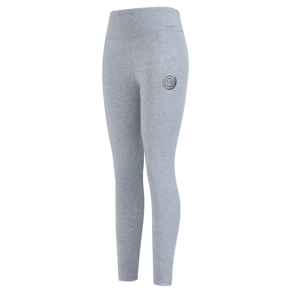MLB CHICAGO CUBS NEUTRAL LEGGING EN JERSEY À TAILLE HAUTE (GRIS CHINÉ FONCÉ)