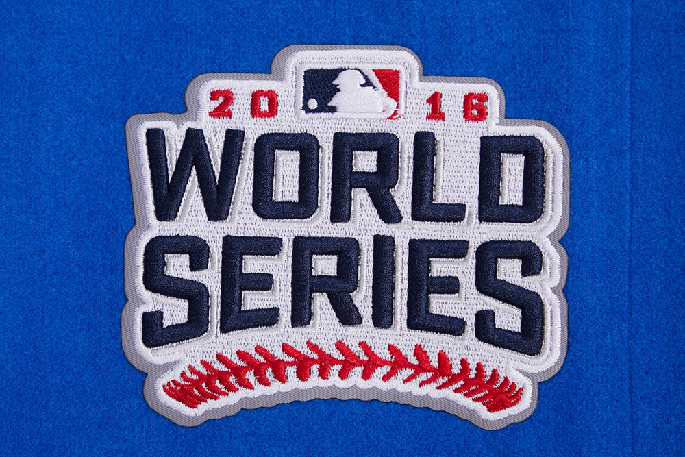 MLB CHICAGO CUBS MASHUP WOOL WOMEN'S VARSITY JACKET (ROYAL BLUE/RED)