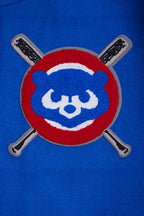 MLB CHICAGO CUBS MASHUP WOOL WOMEN'S VARSITY JACKET (ROYAL BLUE/RED)