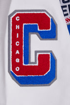 MLB CHICAGO CUBS MASHUP WOOL WOMEN'S VARSITY JACKET (ROYAL BLUE/RED)