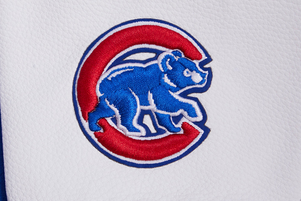 MLB CHICAGO CUBS MASHUP WOOL WOMEN'S VARSITY JACKET (ROYAL BLUE/RED)