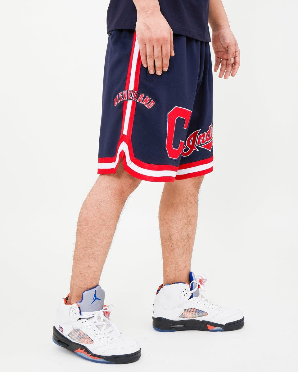 MLB CLEVELAND GUARDIANS CLASSIC CHENILLE MEN'S SHORT (MIDNIGHT NAVY)