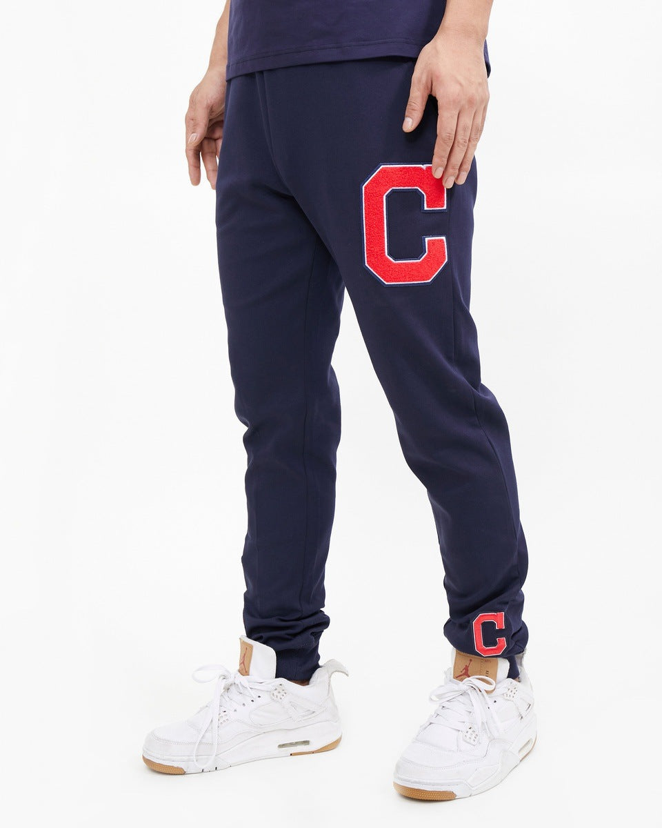 MLB CLEVELAND GUARDIANS CLASSIC CHENILLE MEN'S JOGGER (MIDNIGHT NAVY)