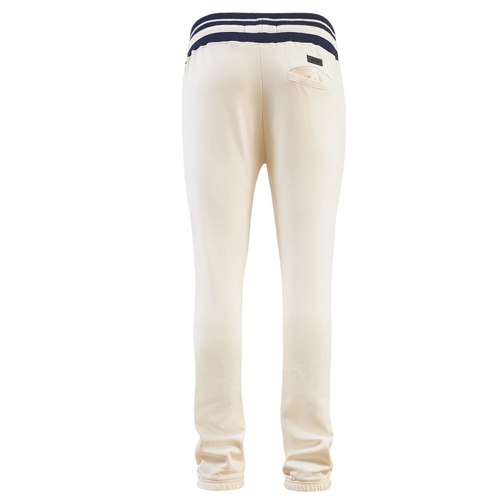 MLB CLEVELAND GUARDIANS RETRO CLASSIC MEN'S SWEATPANT (EGGSHELL/ MIDNIGHT NAVY)