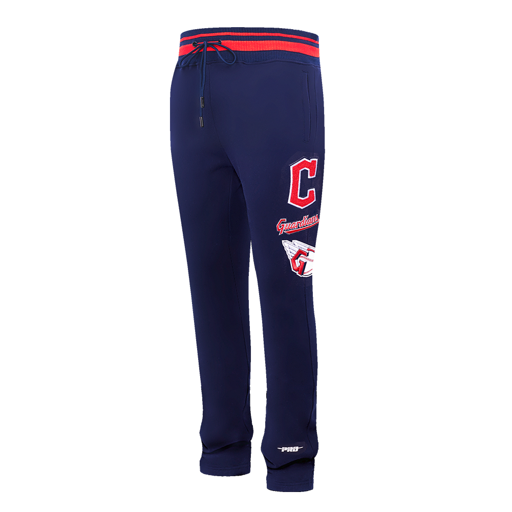 MLB CLEVELAND GUARDIANS RETRO CLASSIC MEN'S SWEATPANT (MIDNIGHT NAVY/RED/MIDNIGHT NAVY)