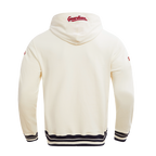 MLB CLEVELAND GUARDIANS RETRO CLASSIC MEN'S PULLOVER HOODIE (EGGSHELL/ MIDNIGHT NAVY)