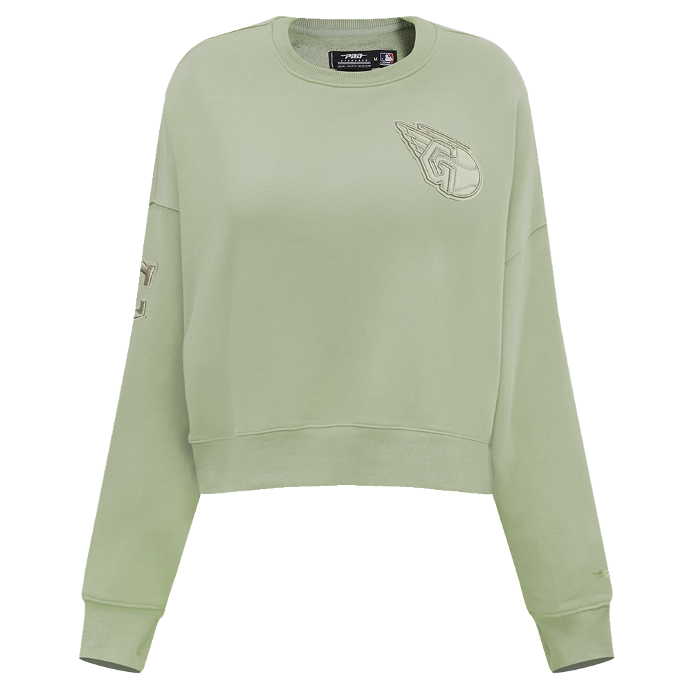 MLB CLEVELAND GUARDIANS NEUTRAL FLEECE CREWNECK (MOSS)