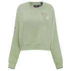 MLB CLEVELAND GUARDIANS NEUTRAL FLEECE CREWNECK (MOSS)