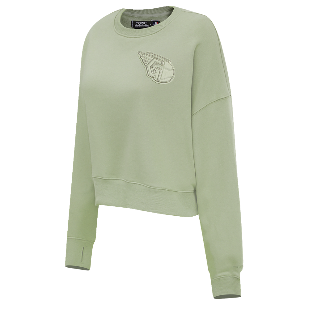 MLB CLEVELAND GUARDIANS NEUTRAL FLEECE CREWNECK (MOSS)