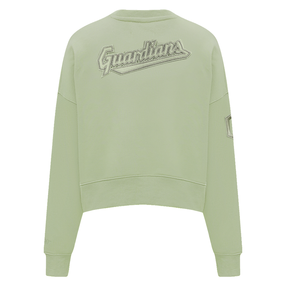 MLB CLEVELAND GUARDIANS NEUTRAL FLEECE CREWNECK (MOSS)