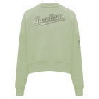 MLB CLEVELAND GUARDIANS NEUTRAL FLEECE CREWNECK (MOSS)