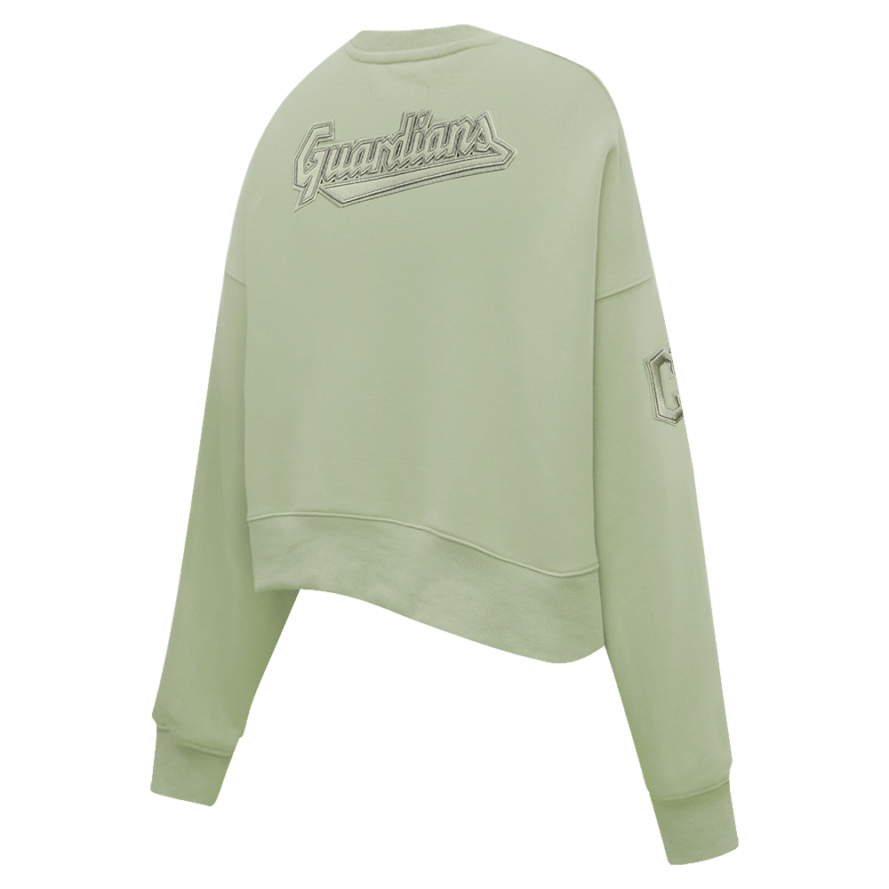 MLB CLEVELAND GUARDIANS NEUTRAL FLEECE CREWNECK (MOSS)