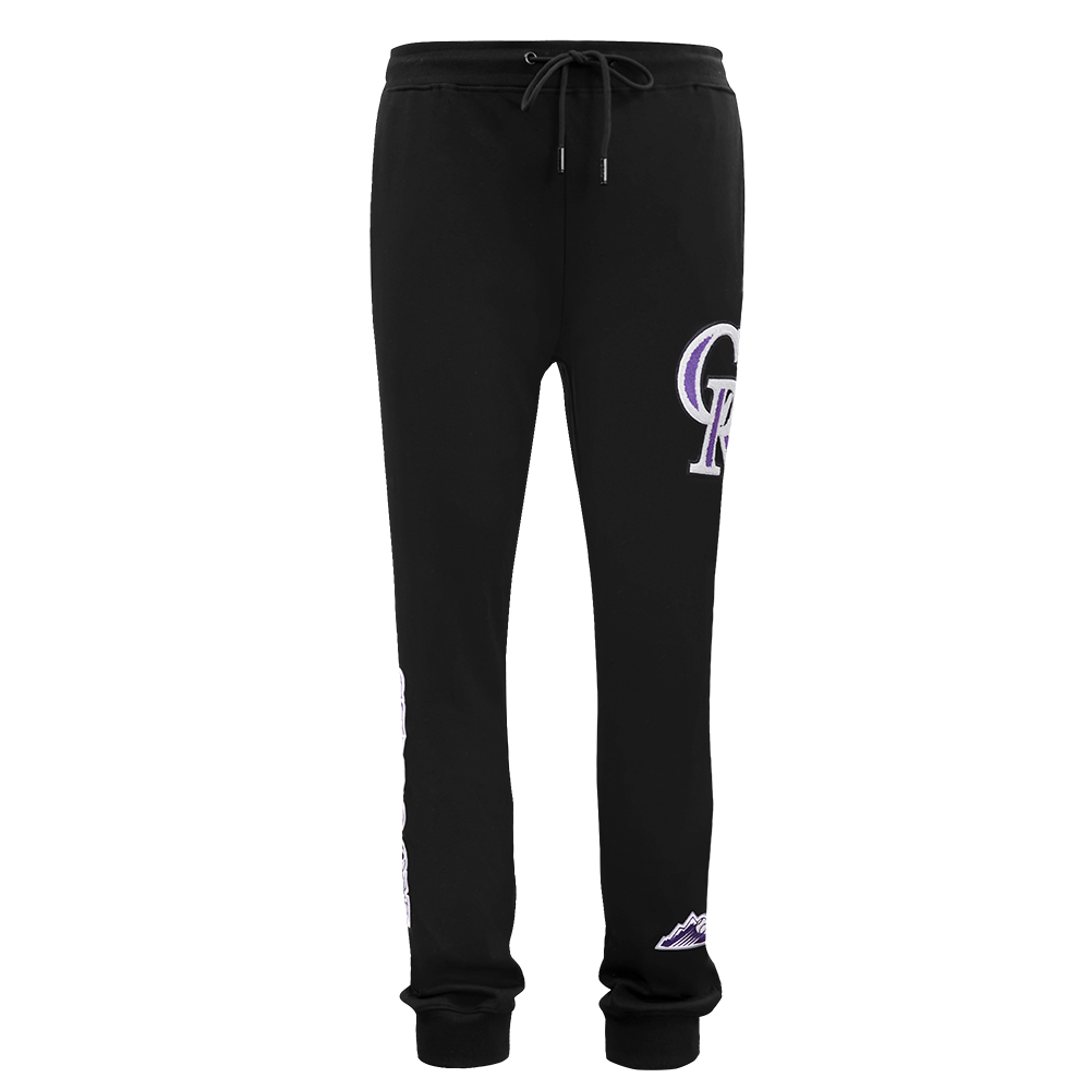 MLB COLORADO ROCKIES CLASSIC CHENILLE MEN'S JOGGER (BLACK)