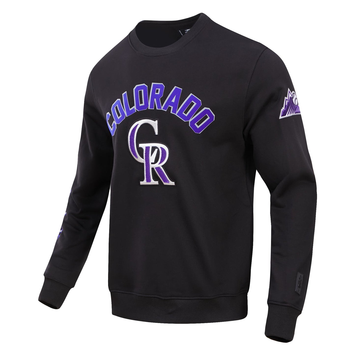MLB COLORADO ROCKIES CLASSIC MEN'S CREWNECK (BLACK)
