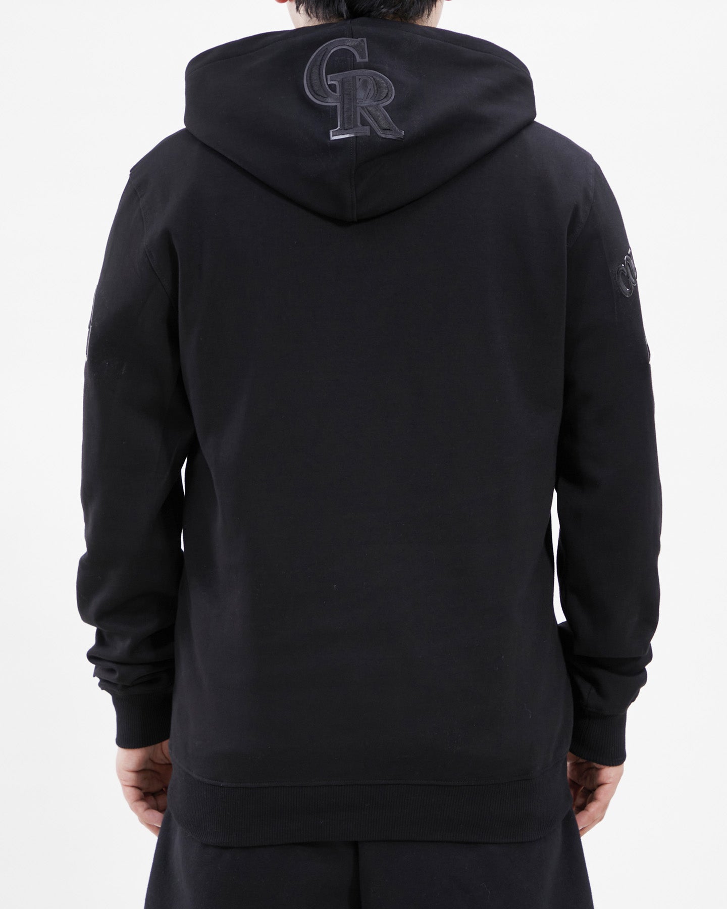 MLB COLORADO ROCKIES TRIPLE BLACK MEN'S PO HOODIE (TRIPLE BLACK)