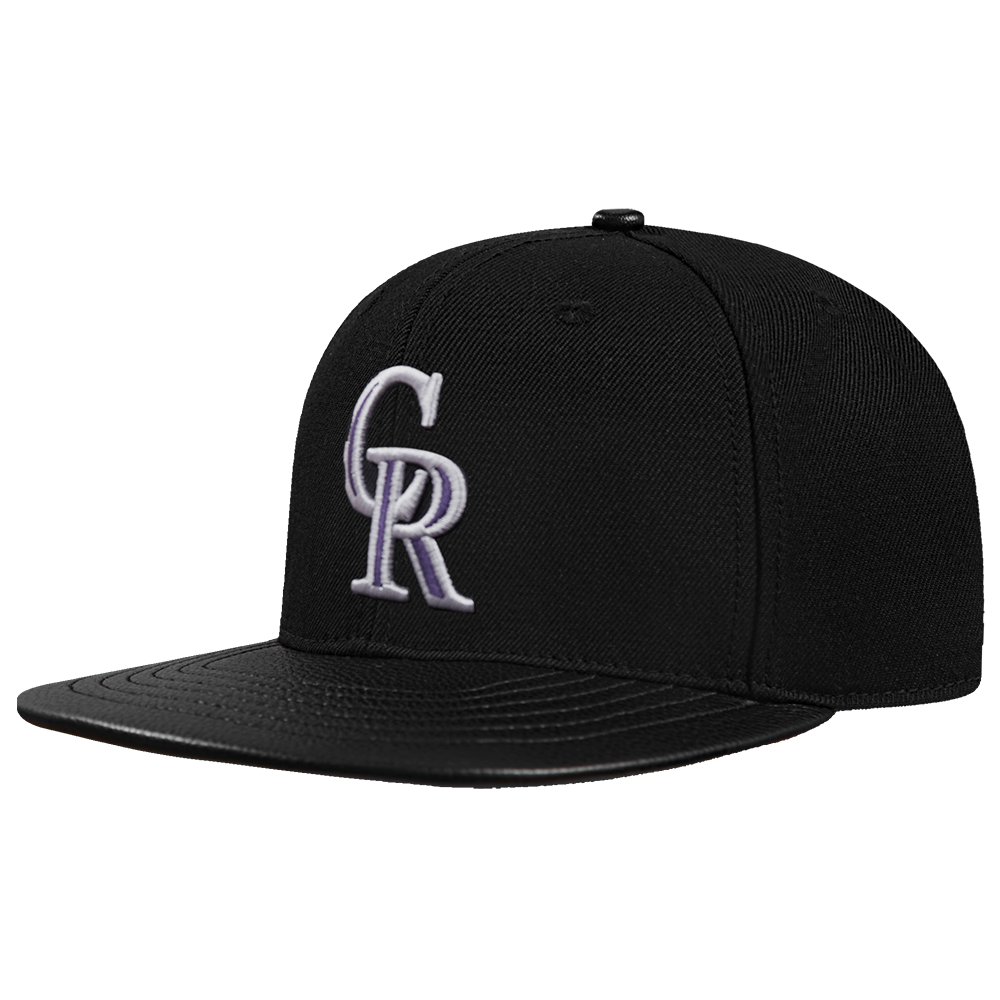 MLB COLORADO ROCKIES SCRIPT TAIL WOOL STRAPBACK (BLACK)