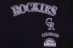 MLB COLORADO ROCKIES RETRO CLASSIC HAUT À COUPE CARRÉE POUR FEMME (NOIR)