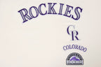 MLB COLORADO ROCKIES RETRO CLASSIC WOMEN'S BOXY TOP (EGGSHELL)