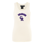 MLB COLORADO ROCKIES TRIPLE TONAL CAMISOLE DOS NAGEUR À COUPE DÉCONTRACTÉE POUR FEMME (COQUILLE D'ŒUF)
