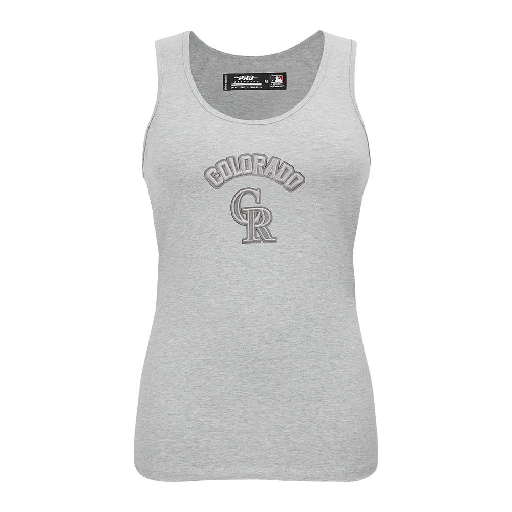 MLB COLORADO ROCKIES TRIPLE TONAL CAMISOLE DOS NAGEUR À COUPE DÉCONTRACTÉE POUR FEMME (GRIS CHINÉ)