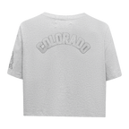 MLB COLORADO ROCKIES TRIPLE TONAL SINGLE JERSEY BOXY WOMEN'S TEE (HEATHER GREY)