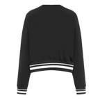 MLB COLORADO ROCKIES RETRO CLASSIC WOMEN'S RIB CREWNECK (BLACK)
