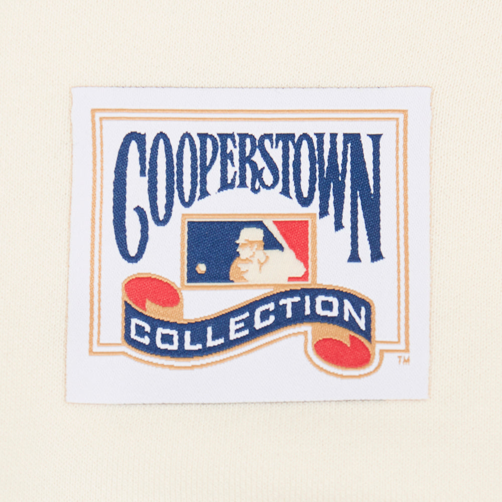 MLB COLORADO ROCKIES RETRO CLASSIC CHANDAIL À COL ROND CÔTELÉ POUR FEMME (COQUILLE D'ŒUF/NOIR)