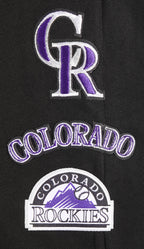 MLB COLORADO ROCKIES RETRO CLASSIC PANTALON OUATÉ CÔTELÉ POUR FEMME (NOIR)