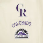 MLB COLORADO ROCKIES RETRO CLASSIC PANTALON OUATÉ CÔTELÉ POUR FEMME (COQUILLE D'ŒUF/NOIR)