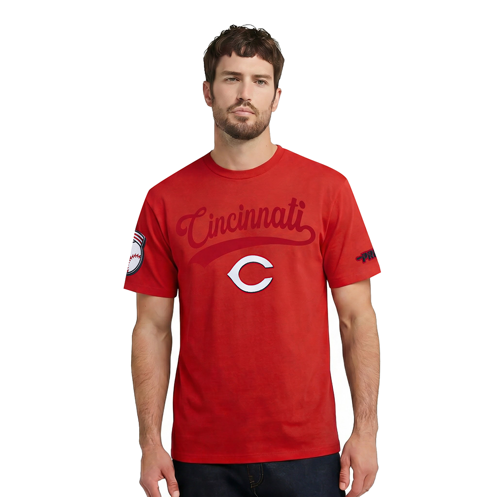 MLB CINCINNATI REDS LIVING LARGE MEN'S CJ DROP SHOULDER TOP (RED)