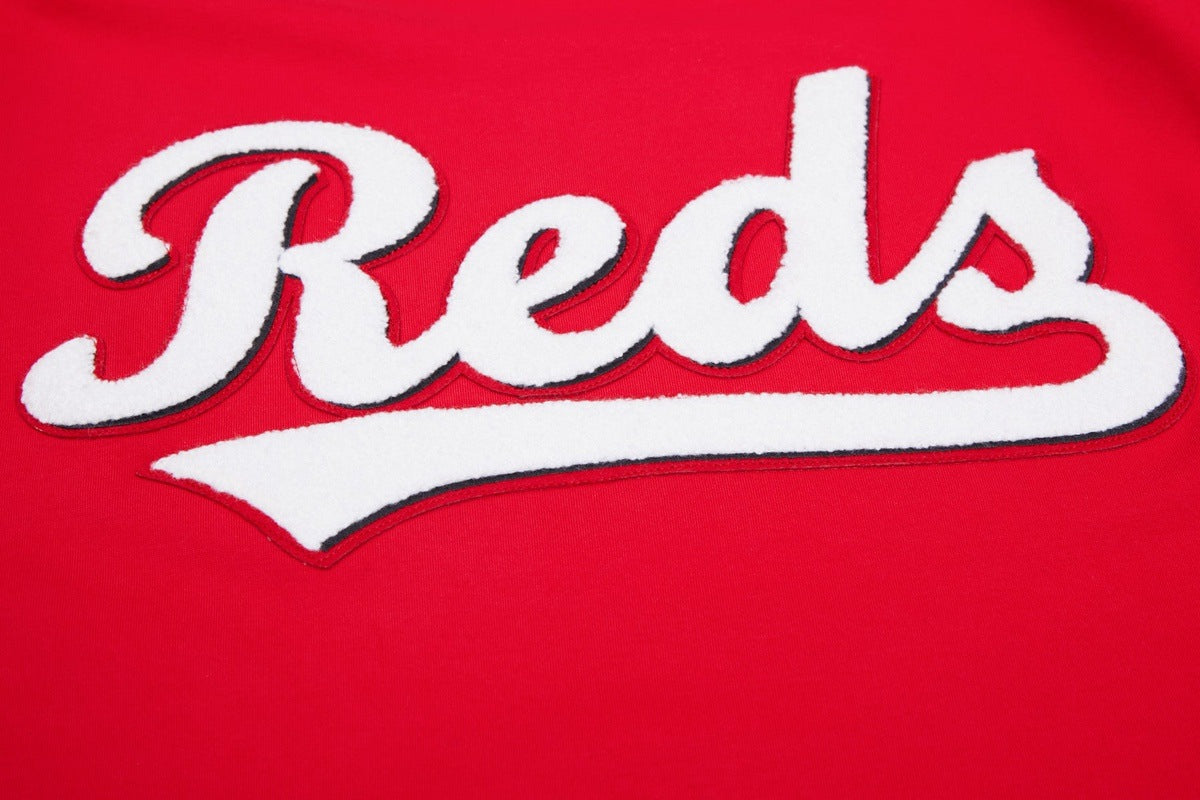 MLB CINCINNATI REDS CLASSIC CHENILLE HAUT POUR HOMME (ROUGE)