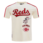 MLB CINCINNATI REDS RETRO CLASSIC HAUT À RAYURES POUR HOMME (COQUILLE D'ŒUF/ROUGE)