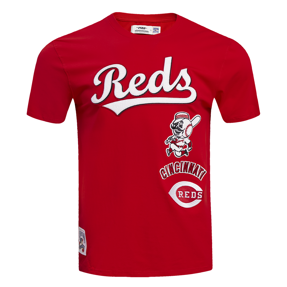 MLB CINCINNATI REDS RETRO CLASSIC HAUT À RAYURES POUR HOMME (ROUGE)