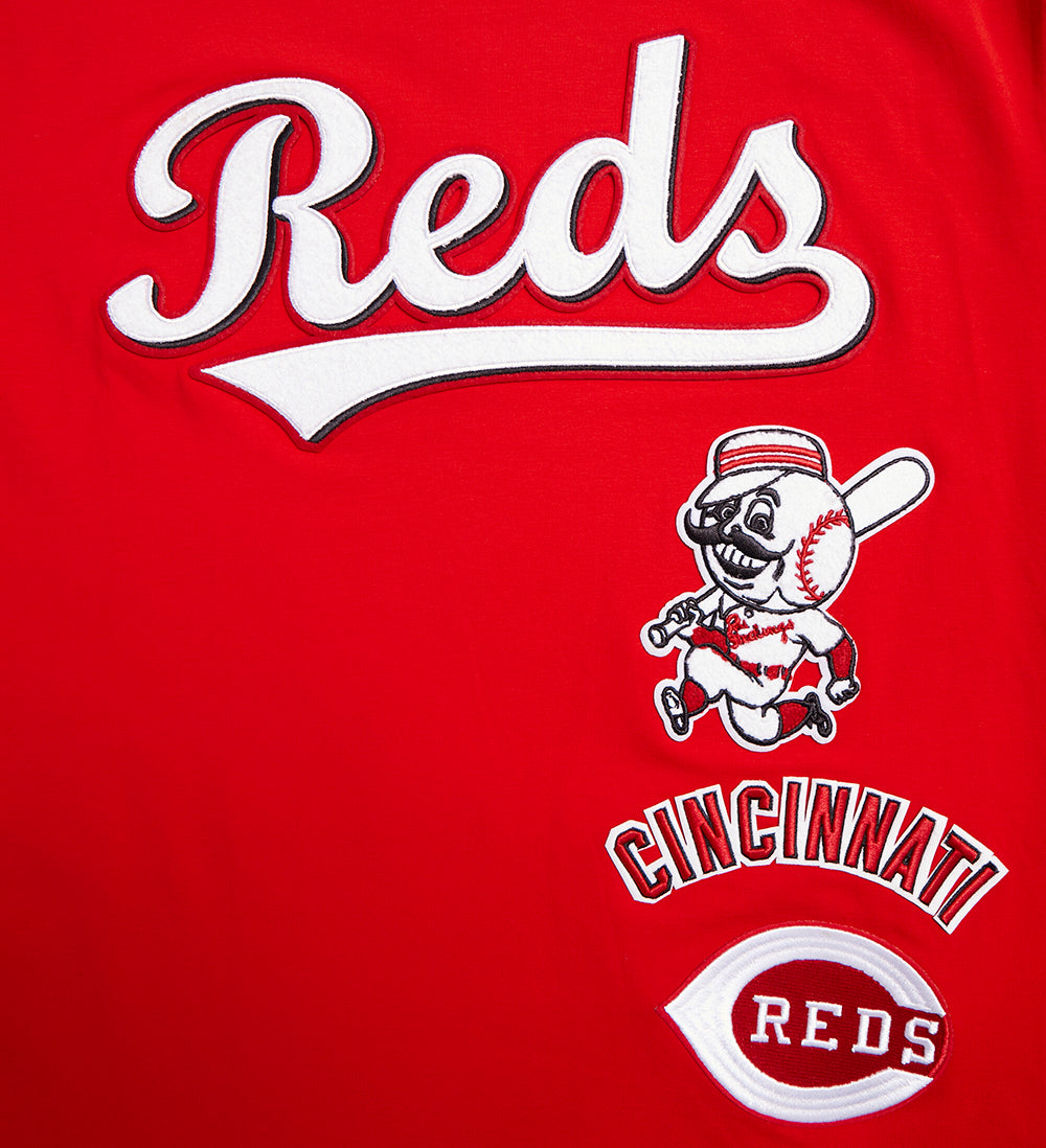 MLB CINCINNATI REDS RETRO CLASSIC HAUT À RAYURES POUR HOMME (ROUGE)