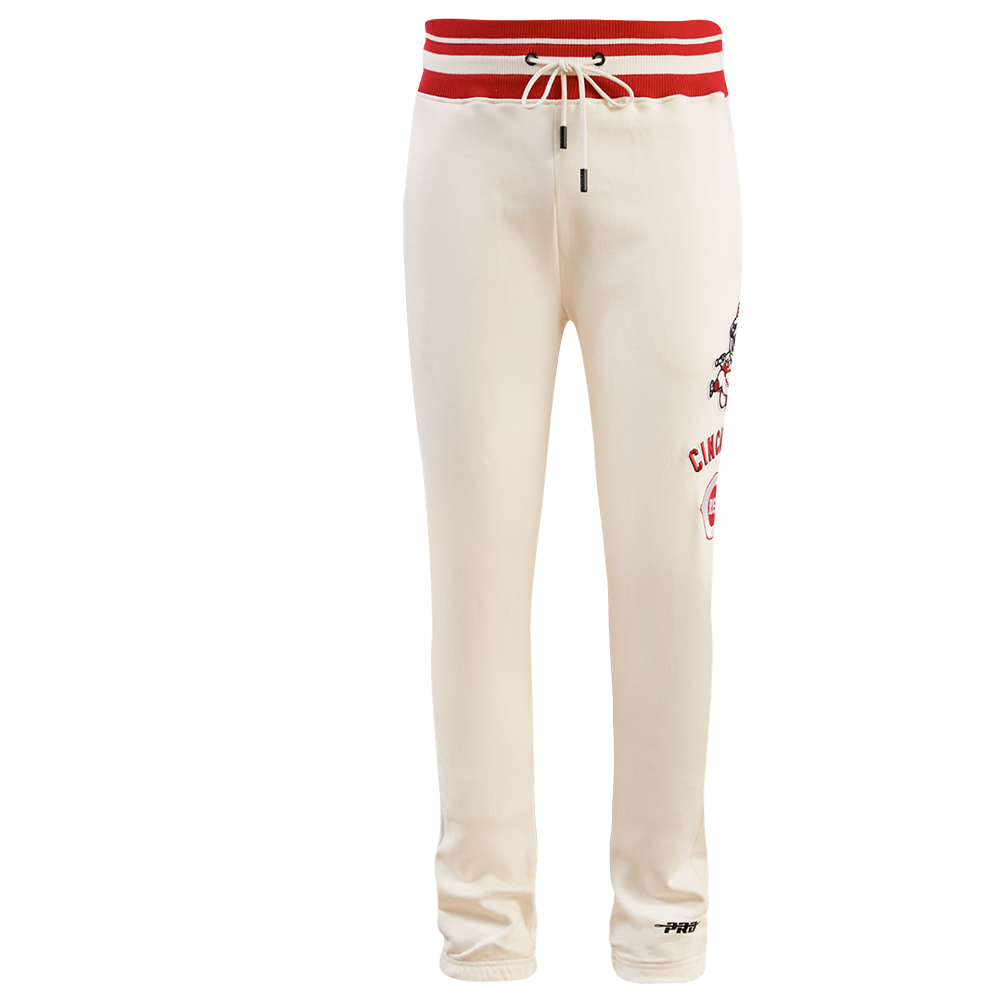 MLB CINCINNATI REDS RETRO CLASSIC MEN'S SWEATPANT (EGGSHELL/ RED)