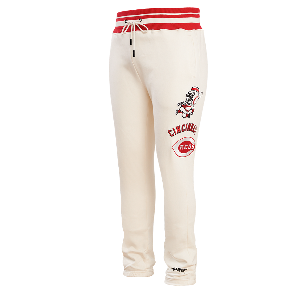 MLB CINCINNATI REDS RETRO CLASSIC MEN'S SWEATPANT (EGGSHELL/ RED)