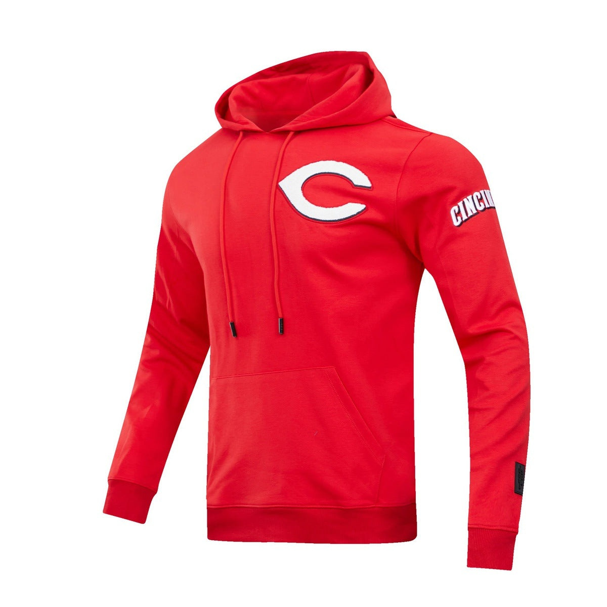MLB CINCINNATI REDS CLASSIC CHENILLE MEN'S PULLOVER HOODIE (RED)