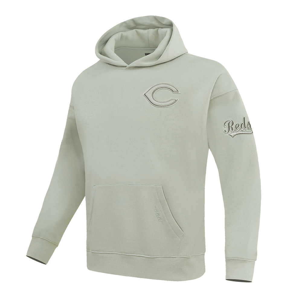 MLB CINCINNATI REDS NEUTRAL DROP SHOULDER MEN'S PO HOODIE (MOSS)