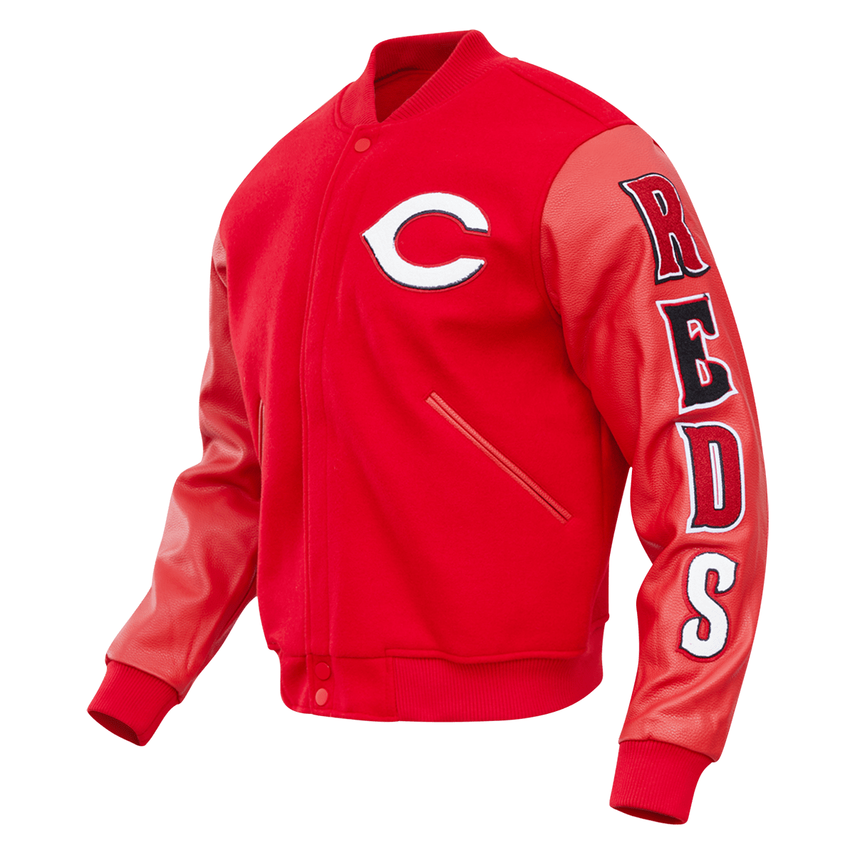 MLB CINCINNATI REDS CLASSIC WOOL MEN'S VARSITY JACKET (RED)