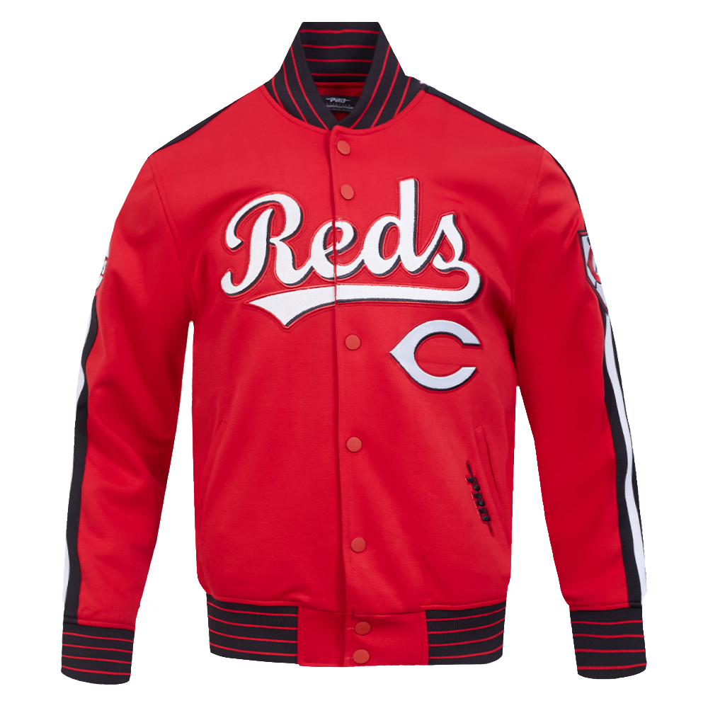 MLB CINCINNATI REDS CURRENT LOGO PRO GAME DAY MEN'S DK JACKET (RED/BLACK/WHITE)