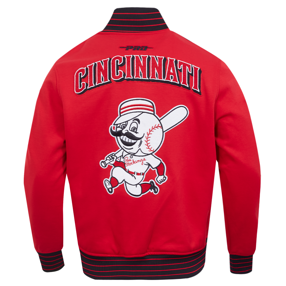 MLB CINCINNATI REDS CURRENT LOGO PRO GAME DAY MEN'S DK JACKET (RED/BLACK/WHITE)