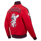 MLB CINCINNATI REDS CURRENT LOGO PRO GAME DAY MEN'S DK JACKET (RED/BLACK/WHITE)