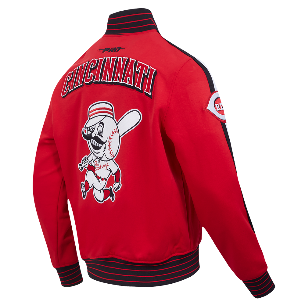 MLB CINCINNATI REDS CURRENT LOGO PRO GAME DAY MEN'S DK JACKET (RED/BLACK/WHITE)