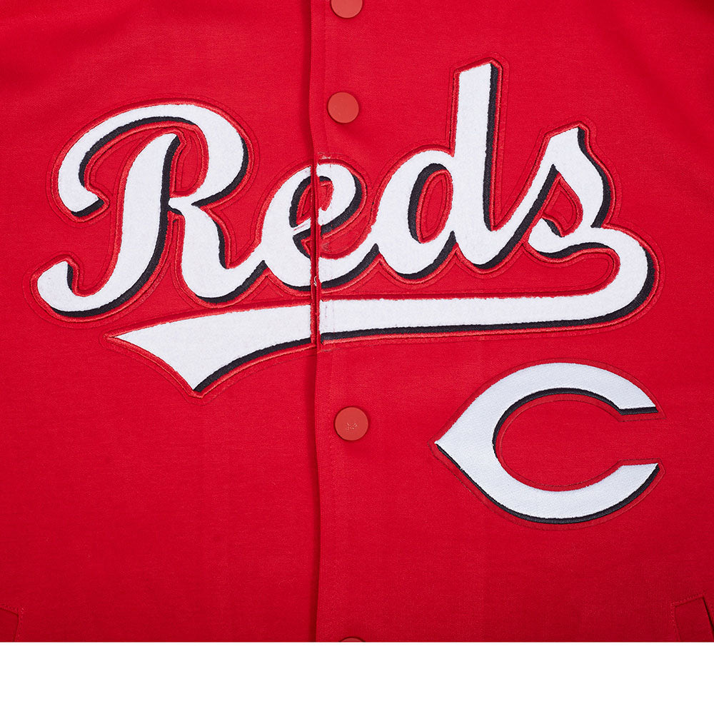MLB CINCINNATI REDS CURRENT LOGO PRO GAME DAY MEN'S DK JACKET (RED/BLACK/WHITE)