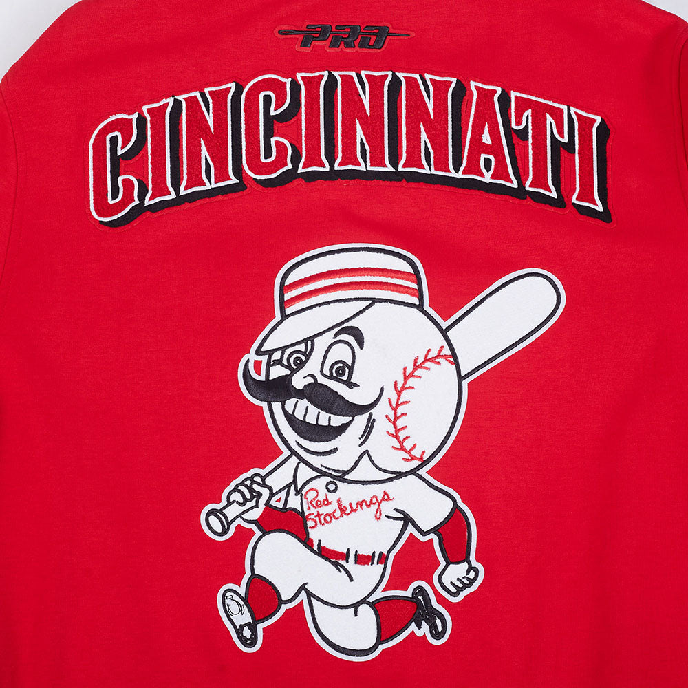 MLB CINCINNATI REDS CURRENT LOGO PRO GAME DAY MEN'S DK JACKET (RED/BLACK/WHITE)